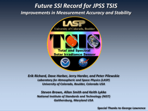 Future SSI Record for JPSS TSIS