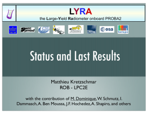 Status and Last Results L Y R
