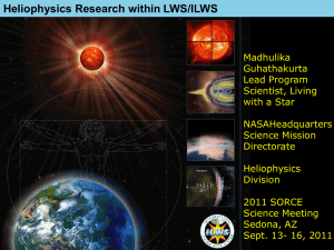 ILWS: History  Heliophysics Research within LWS/ILWS