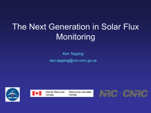 The Next Generation in Solar Flux Monitoring Ken Tapping