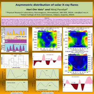 Asymmetric distribution of solar X-ray flares  Hari Om Vats and