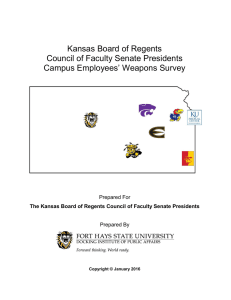 Kansas Board of Regents Council of Faculty Senate Presidents