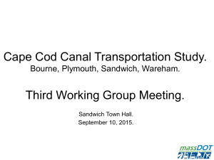 Cape Cod Canal Transportation Study.  Third Working Group Meeting.