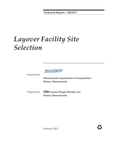 Layover Facility Site Selection Technical Report – DRAFT