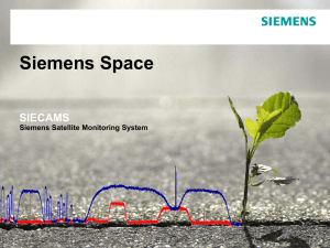 Siemens Space  SIECAMS Siemens Satellite Monitoring System