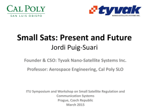 Small Sats: Present and Future Jordi Puig-Suari
