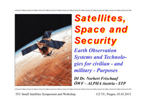 Satellites, Space and Security Earth Observation