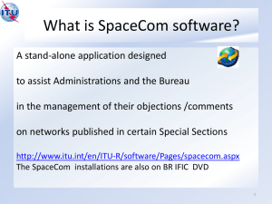 What is SpaceCom software?