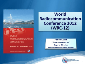 World Radiocommunication Conference 2012 (WRC-12)