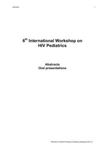 6 International Workshop on HIV Pediatrics