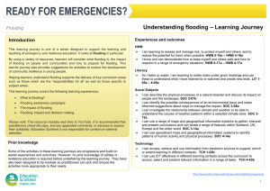 – Learning Journey Understanding flooding Flooding Introduction