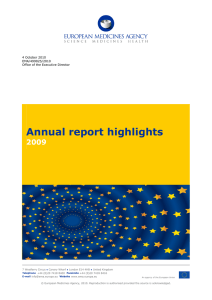 Annual report highlights 2009