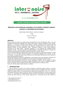 Detection and emotional evaluation of an electric vehicle’s exterior Sneha Singh