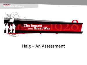 Haig – An Assessment