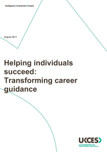 Helping individuals succeed: Transforming career