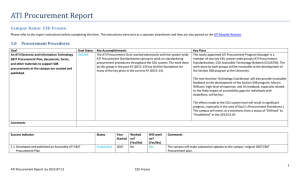 ATI  Procurement Report