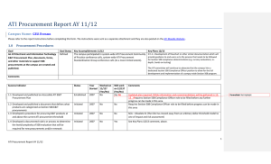 ATI  Procurement Report AY 11/12