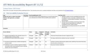 ATI Web  Accessibility Report AY 11/12