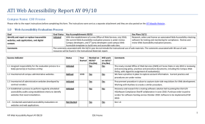 ATI Web  Accessibility Report AY 09/10
