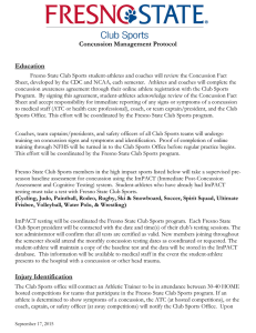 Concussion Management Protocol Education