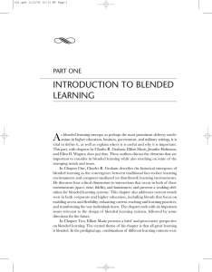 Y A INTRODUCTION TO BLENDED LEARNING