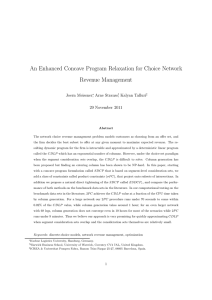 An Enhanced Concave Program Relaxation for Choice Network Revenue Management Joern Meissner