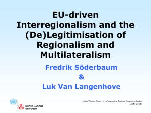 EU-driven Interregionalism and the (De)Legitimisation of Regionalism and