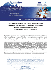 Population Scenarios and Policy Implications for Southern Mediterranean Countries, 2010-2050