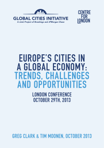 EuropE’s CitiEs iN a Global ECoNomy: trENds, ChallENGEs aNd opportuNitiEs