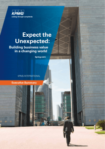 Expect the Unexpected: Building business value in a changing world