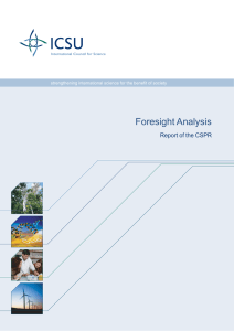 Foresight Analysis Report of the CSPR
