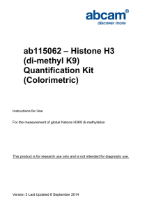 ab115062 – Histone H3 (di-methyl K9) Quantification Kit (Colorimetric)