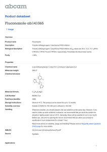 Fluconazole ab141065 Product datasheet 1 Image Overview