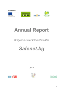 Annual Report Safenet.bg  Bulgarian Safer Internet Centre