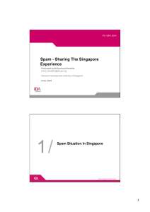 1 / Spam - Sharing The Singapore Experience