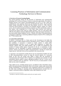 Licensing Practices of Information and Communication Technology Services in Mexico