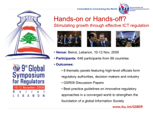 Hands-on or Hands-off? Stimulating growth through effective ICT regulation