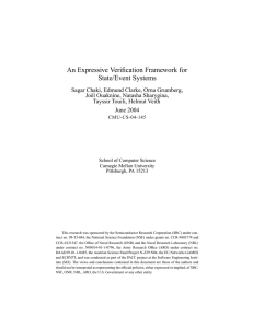 An Expressive Verification Framework for State/Event Systems