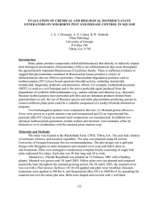 EVALUATION OF CHEMICAL AND BIOLOGICAL ISOTHIOCYANATE