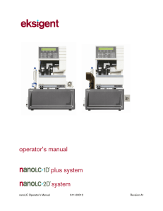 operator’s manual plus system system