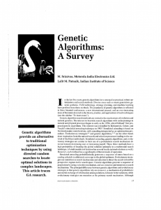 Genetic Algorithms: A Survey