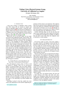 Visiting Cyber–Physical Systems Group, University of California Los Angeles