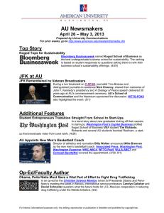 AU Newsmakers Top Story – May 3, 2013 April 26