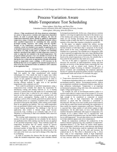 Process-Variation Aware Multi-Temperature Test Scheduling Nima Aghaee, Zebo Peng, and Petru Eles