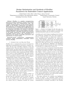 Design Optimization and Synthesis of FlexRay Parameters for Embedded Control Applications