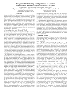 Integrated Scheduling and Synthesis of Control Applications on Distributed Embedded Systems