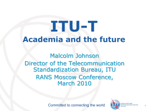 ITU-T Academia and the future