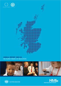 ANNUAL REPORT 2005-06 HM INSPECTORATE OF EDUCATION