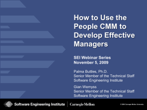 How to Use the People CMM to Develop Effective Managers
