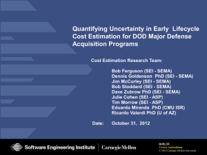 Quantifying Uncertainty in Early  Lifecycle Acquisition Programs